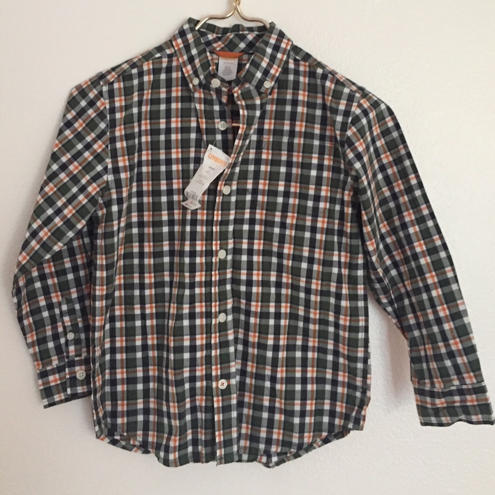 NWT Gymboree Boys Button Up Shirt S (5-6)